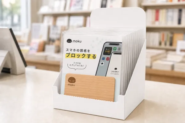 レジ横に置いた卓上什器